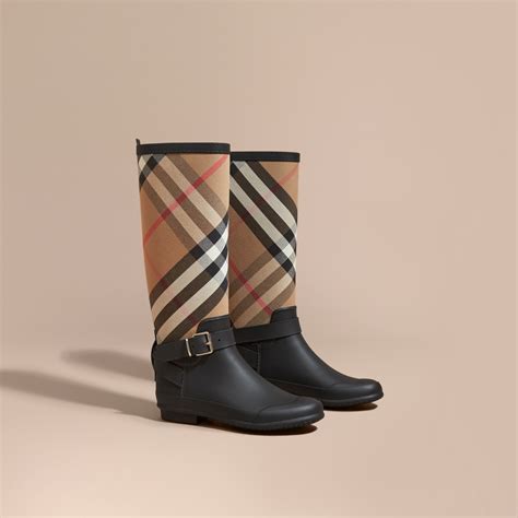 burberry rubber boots blooming|wearing burberry rain boots.